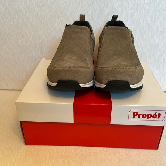 Propet NIB Cash Suede Slip On MCX104S Gunsmoke Men Extra Wide Size 11.5 XX (5E) - Picture 3 of 12